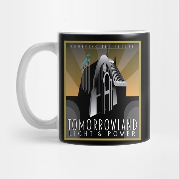 Tomorrowland Light and Power - Retro Art Deco Style by WearInTheWorld